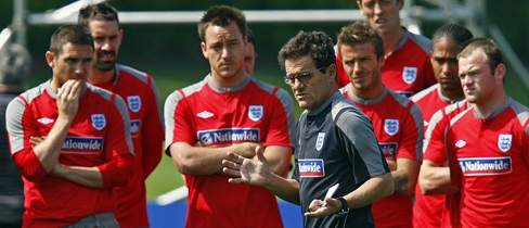 England's training camp at London Colney